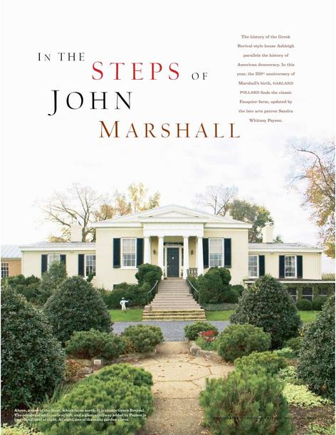 In the Footsteps of John Marshall